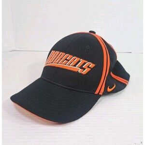 Nike Pro Swoosh Flex Fit NBA Charlotte Bobcats XL Fitted Hat Cap Black Orange